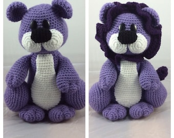 Lion or Bear Amigurumi Pattern - PDF crochet pattern - Instant download - Amigurumi crochet Cuddly Stuffed Plushie - toy tutorial