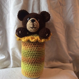 Crochet Bear Pillow Tutorial - Bear Pattern - Amigurumi Pattern - Snuggle buddy - Animal pillow - sunflower - pdf - instant download pdf
