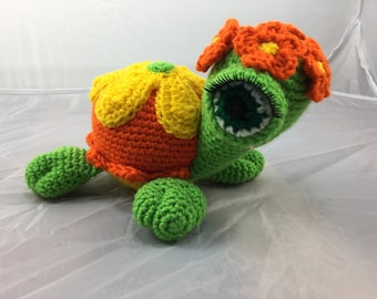 MiShell Ma Belle Sköldpadda Amigurumi - PDF Virkmönster - Direkt Nedladdning - Virkad Docka Djur Gosiga Plysch - Reptil Handledning