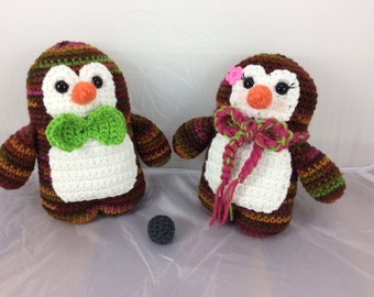 Crochet Penguins Life Mates tutorial - amigurumi penguins - stuffed toy pattern - kawaii - crochet pebble - instant download pdf format -