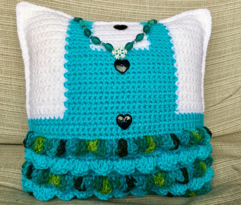 Mr and Mrs Claus Crochet Pillow Crochet Tutorial Pillow Etsy