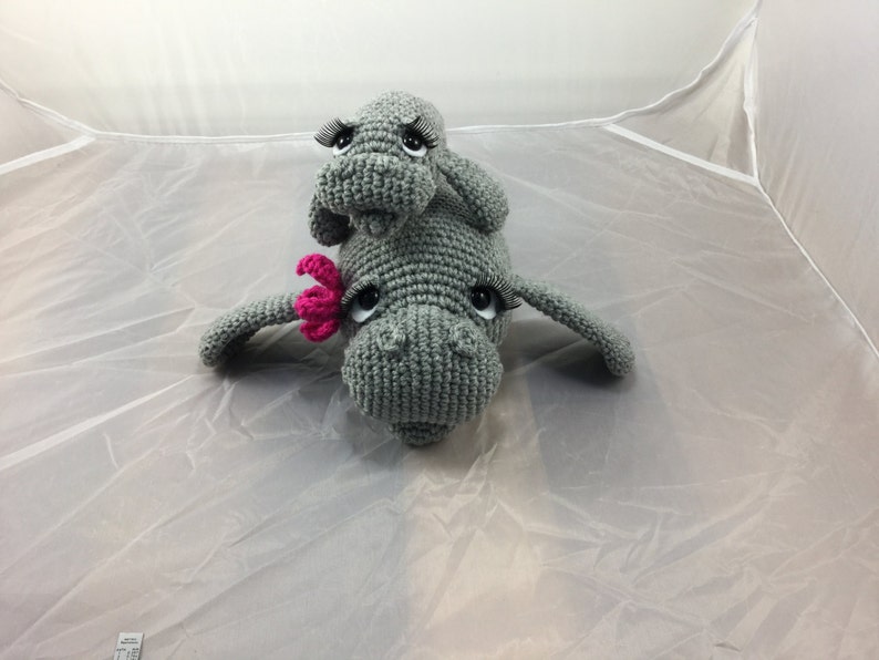 Mama and Baby Manatee crochet tutorial teddy bear of the sea dugong amigurumi pattern sea creature seacow instant download pdf image 4