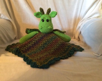 Pattern crochet tutorial , amigurumi dragon pattern , crochet lovey  pdf , crochet security blanket , crochet patterns, instant download pdf