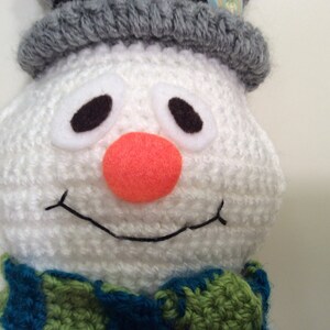 Snowman crochet tutorial , snowman doll pattern , amigurumi pattern, instant download pdf image 2