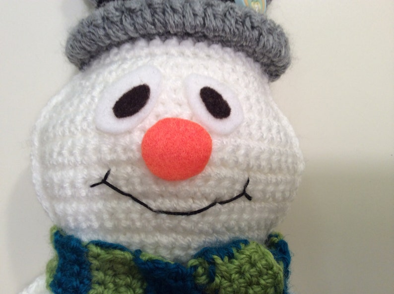 Snowman crochet tutorial , snowman doll pattern , amigurumi pattern, instant download pdf image 2