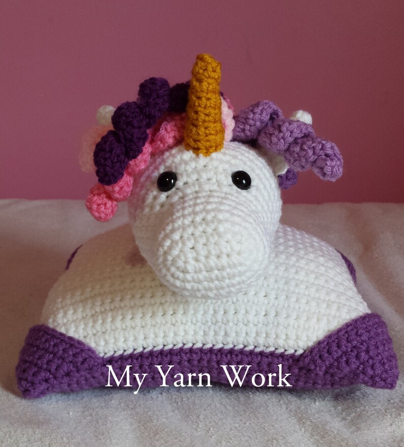 Unicorn Pillow Pal Crochet Tutorial Unicorn Toy Childs - Etsy
