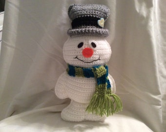 Snowman crochet tutorial , snowman doll pattern , amigurumi pattern, instant download pdf