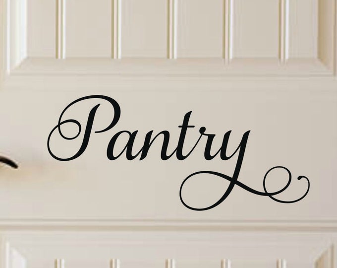 Pantry Door Decal Pantry Decal Pantry Wall Decal Kitchen Etsy