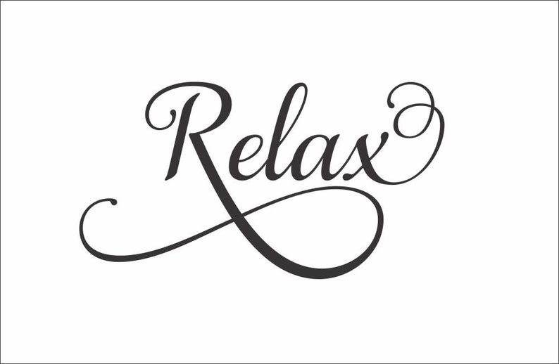Relax Wall Decal Bathroom Wall Decal Bathroom Vinyl Decal Bathroom Wall Words Bathroom Wall Decor Bathroom Decor