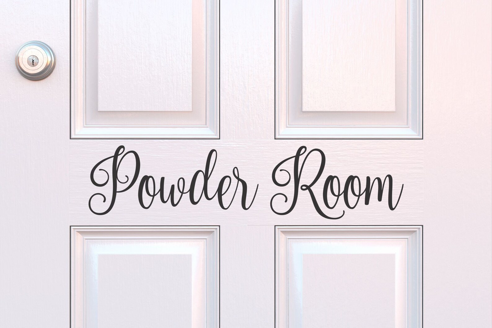 Powder Room Decal Bathroom Wall Decal Bathroom Vinyl Decal Etsy
