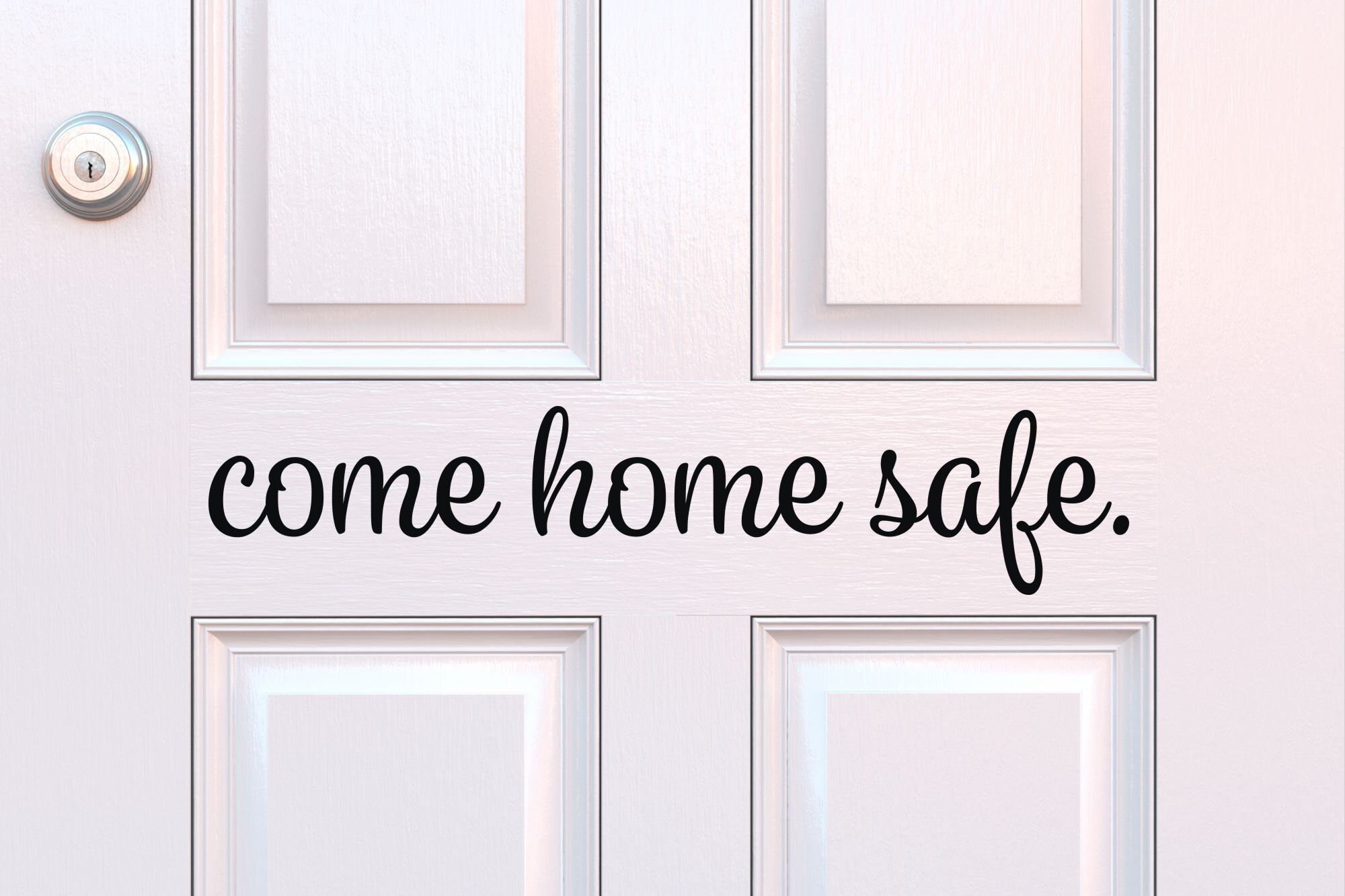 Come Home Safe Decal Police Decal Come Home Safe Vinyl Home Etsy