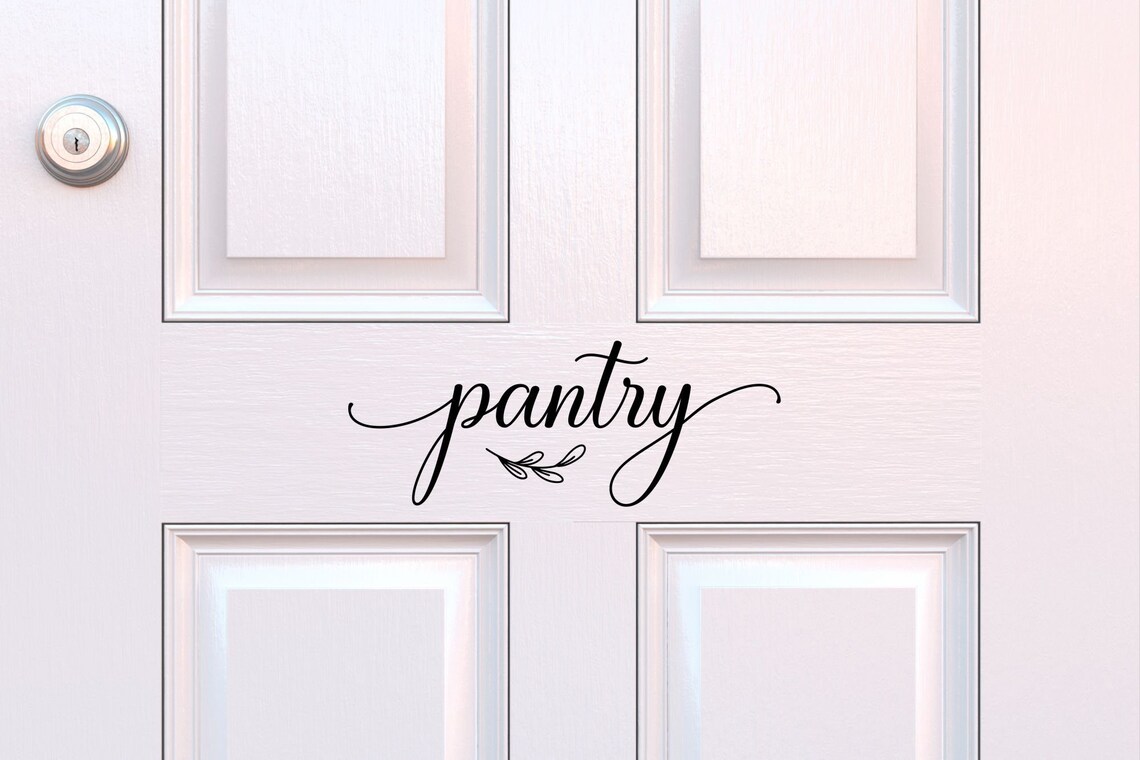Pantry Door Decal Pantry Wall Decal Kitchen Pantry Decal Etsy