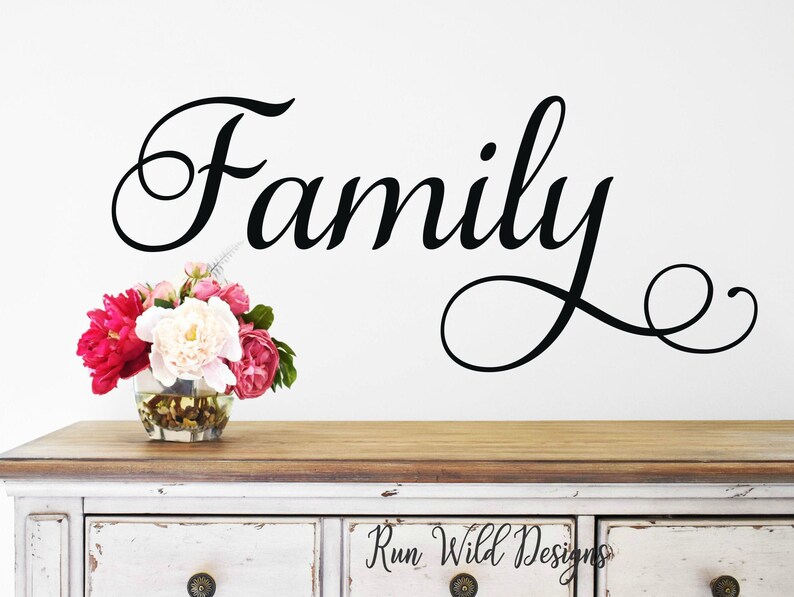 Family Decal Family Wall Decal Picture Wall Decal Family Vinyl Etsy