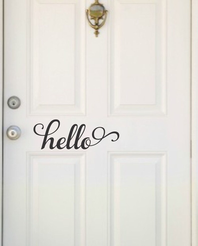 Front Door Decal O Vinyl Lettering Image 0