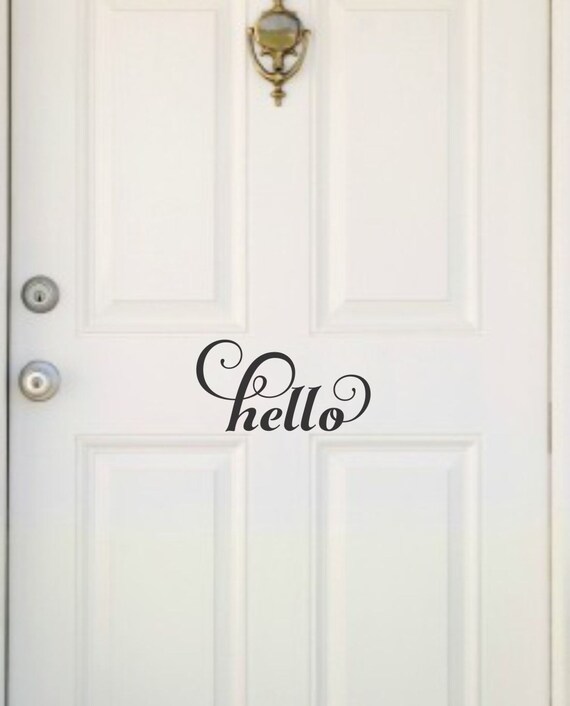 Front Door Vinyl Decal O Image 0