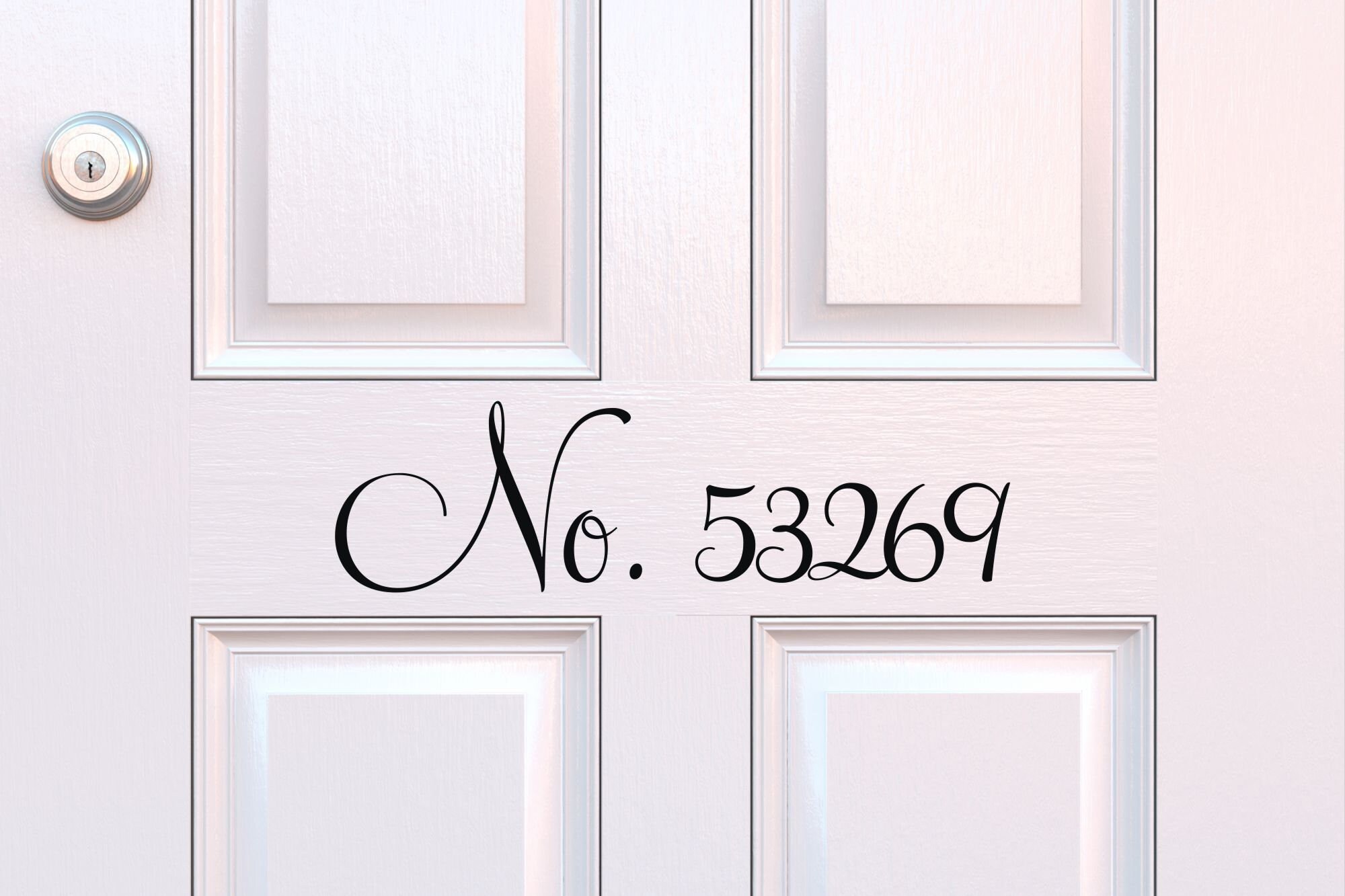 Front Door Numbers Address Decal Door Address Front Door Decal Etsy