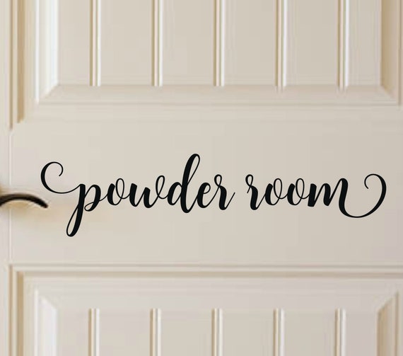 Powder Room Decal Powder Room Vinyl Powder Room Decor Bathroom Wall Decal Bathroom Vinyl Bathroom Decal Bathroom Wall Decor Bathroom Decor