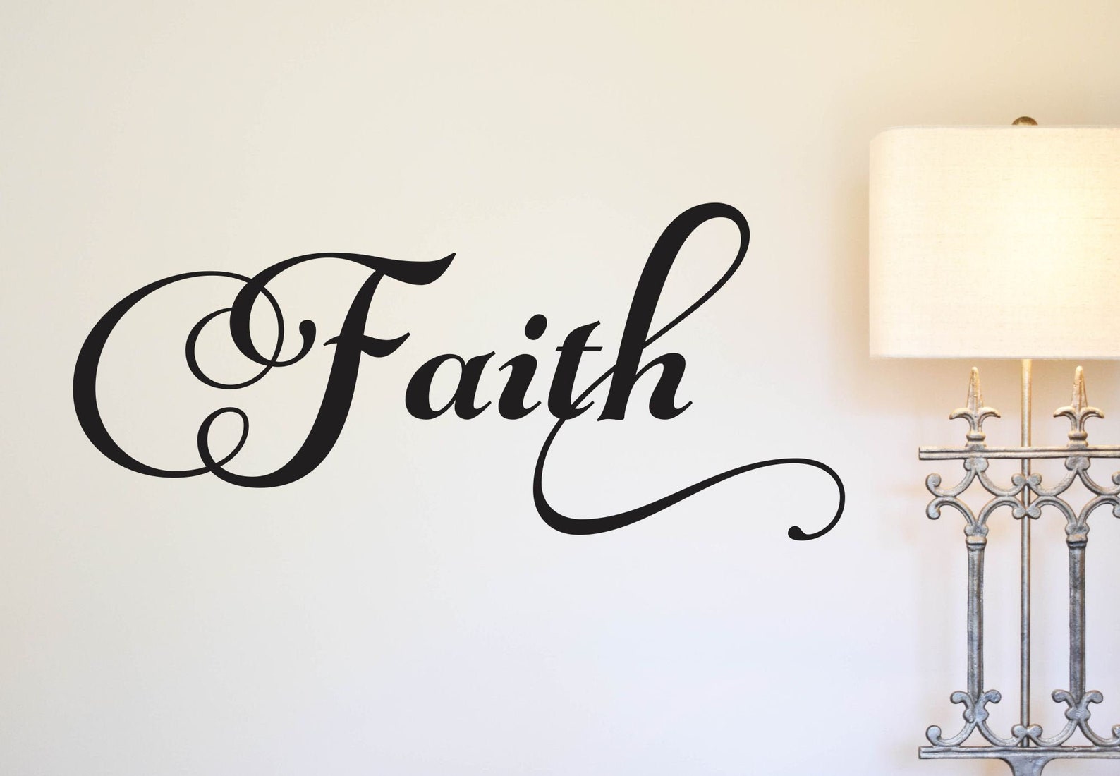 Faith Wall Decal Faith Vinyl Decal Religious Wall Decal Etsy