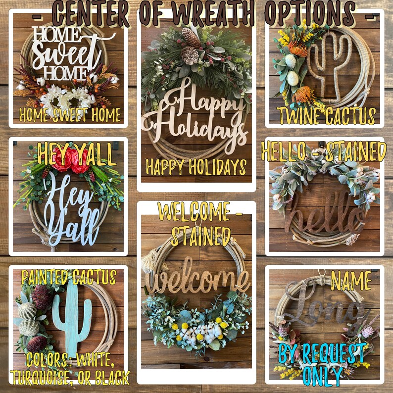 Pick or Draw MULTIPLE DESIGNS Fall Rope Wreath Fall - Etsy