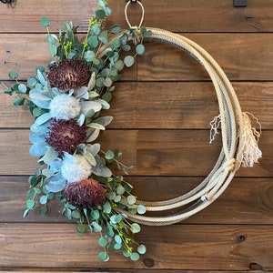 Prickle My Fancy 2.0 **MULTIPLE DESIGNS** Floral Rope Wreath , Western Rope Wreath, Wreath, Lariat Wreath,