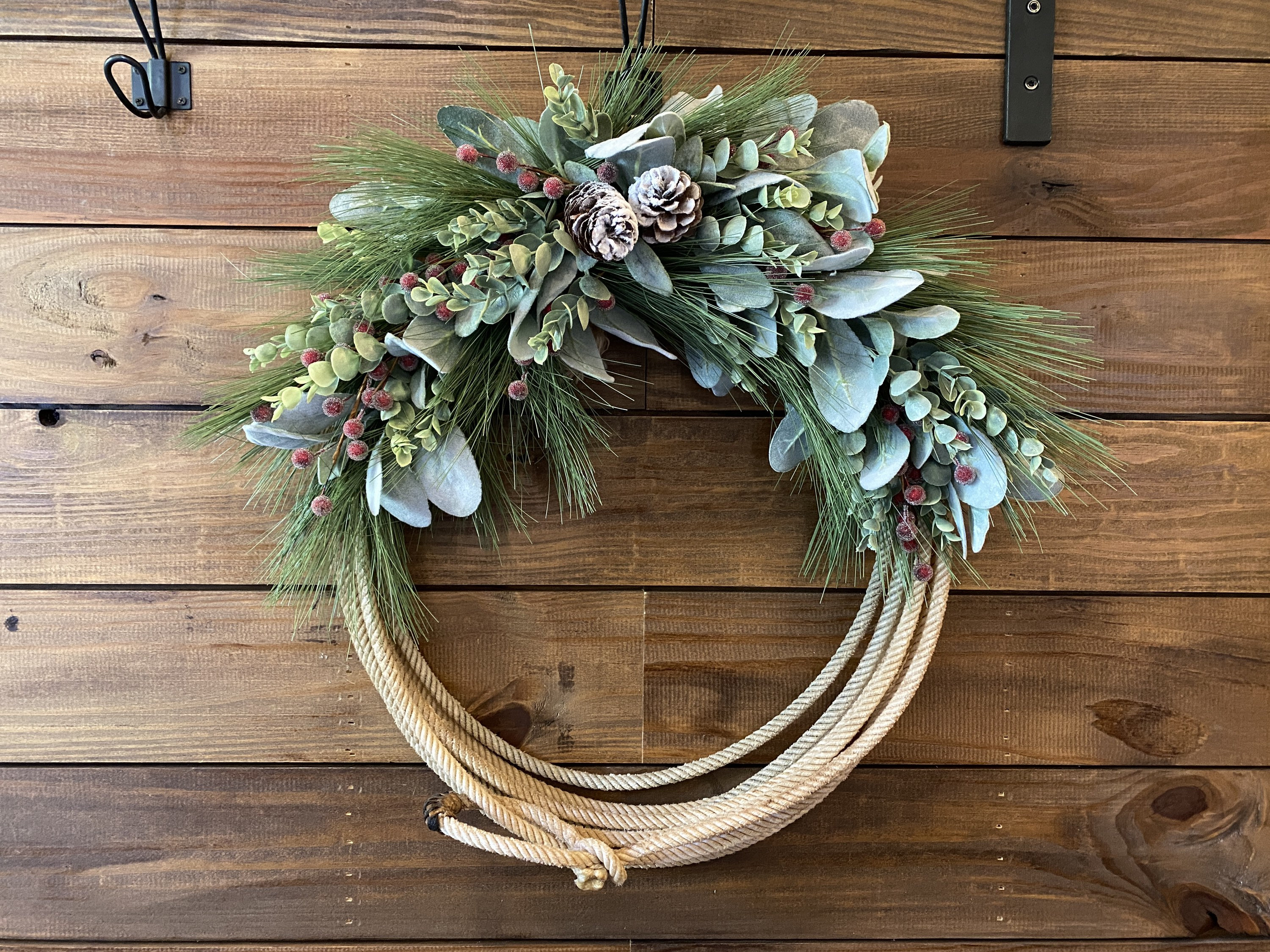 Sliding Stop Rope Wreath **MULTIPLE DESIGNS** Winter Rope Wreath ...