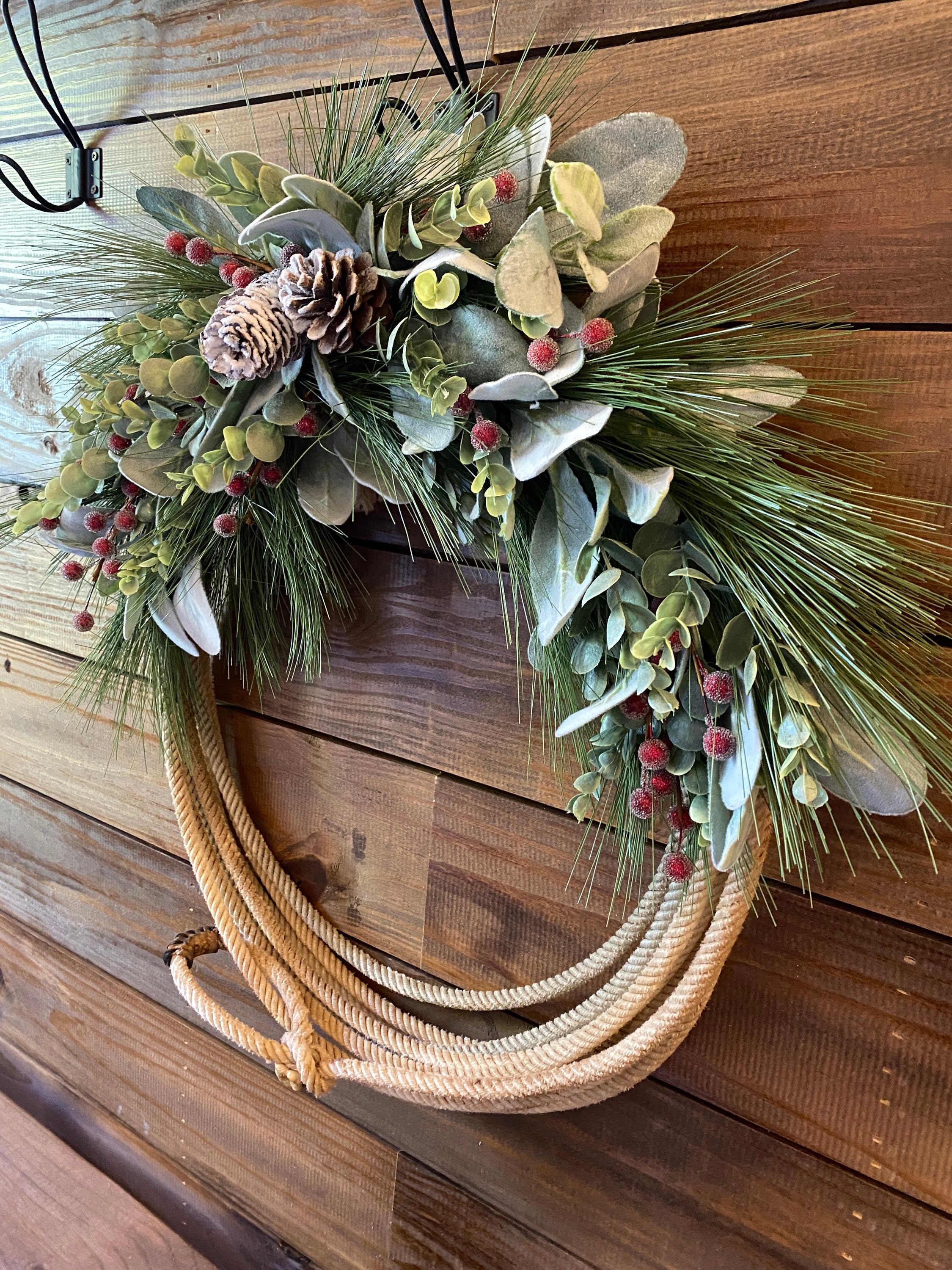 Sliding Stop Rope Wreath **MULTIPLE DESIGNS** Winter Rope Wreath ...