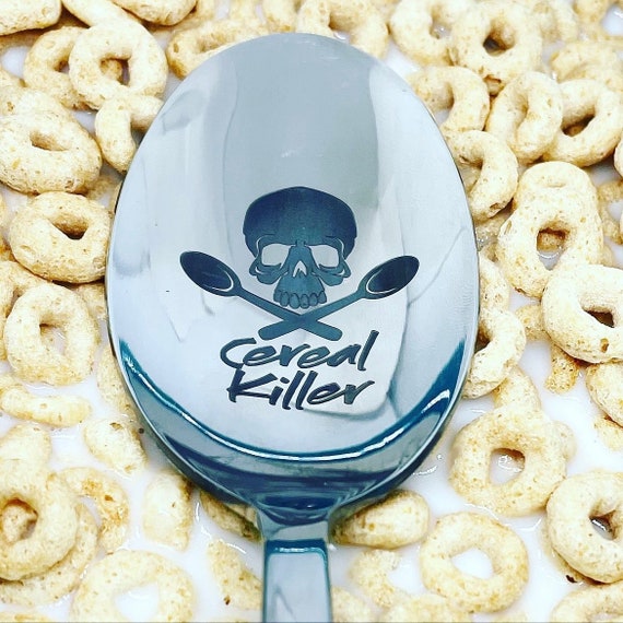 Cereal Killer Spoon – Funny Engraved Stainless Steel Spoon Gift For Cereal Lovers