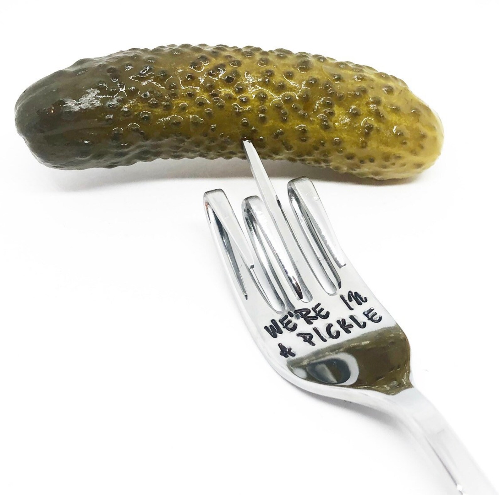 Were IN A PICKLE pickle fork pickle lover stamped cutlery Etsy