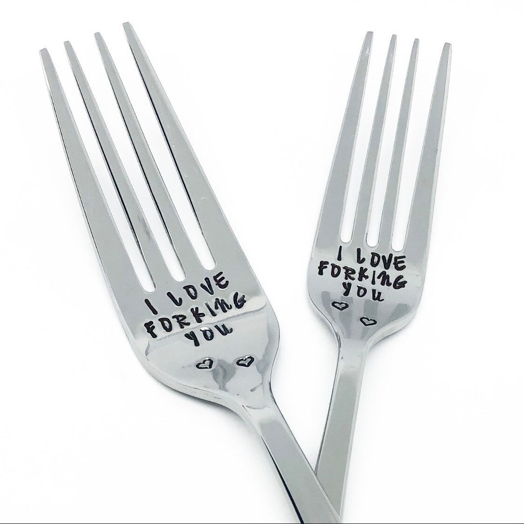 LOVE FORKING YOU Sassy Gift, Valentines, Anniversary, Gift for Him, Gift for Her, Unique Gift