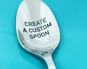 CUSTOM / PERSONALIZED SPOON, custom gift, personalized gift, personalized cutlery, gift for him, gift for her