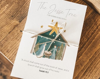 The Jesse Tree Cards , Flashcards, study cards INSTANT DOWNLOAD