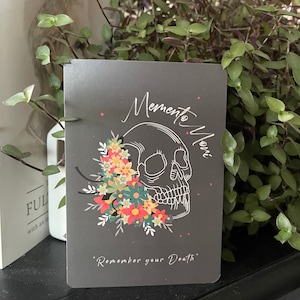 Carte de prière Memento Mori