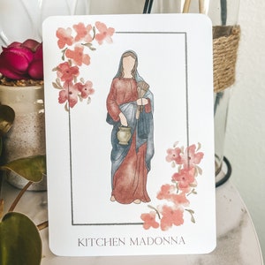 Kitchen Madonna Gebetskarte