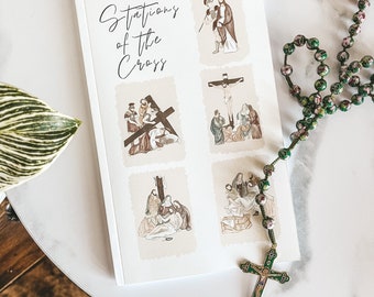 Stations of the Cross, booklet, prayer book, Catholic Catechism, Easter