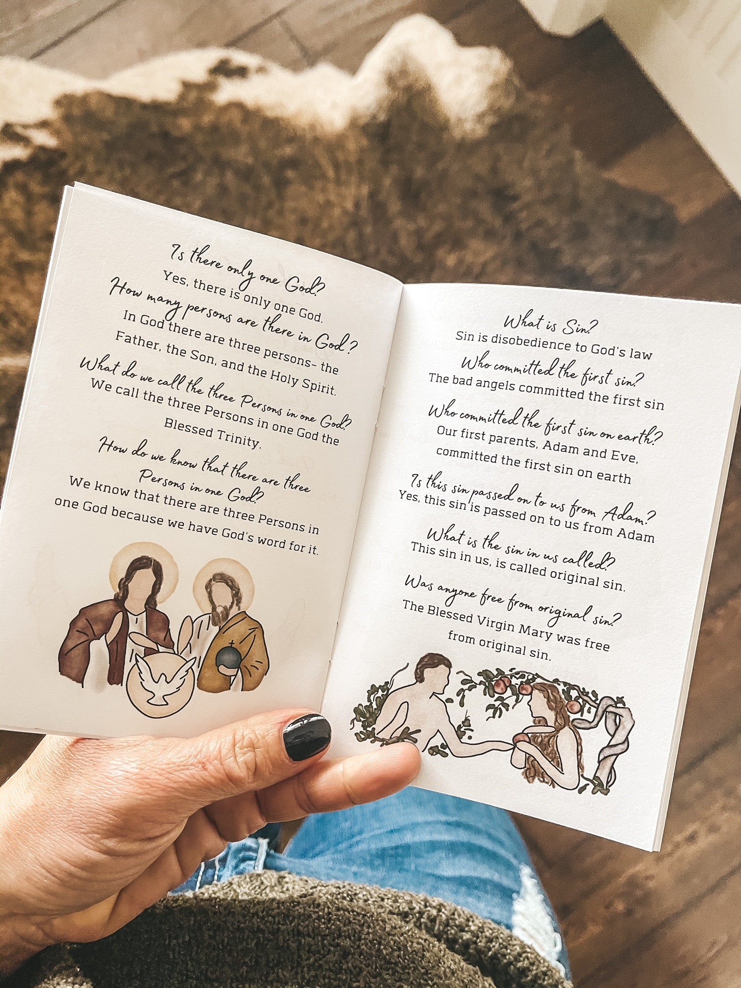 First Communion Booklet Gift Prayer Book Catholic Catechism Etsy