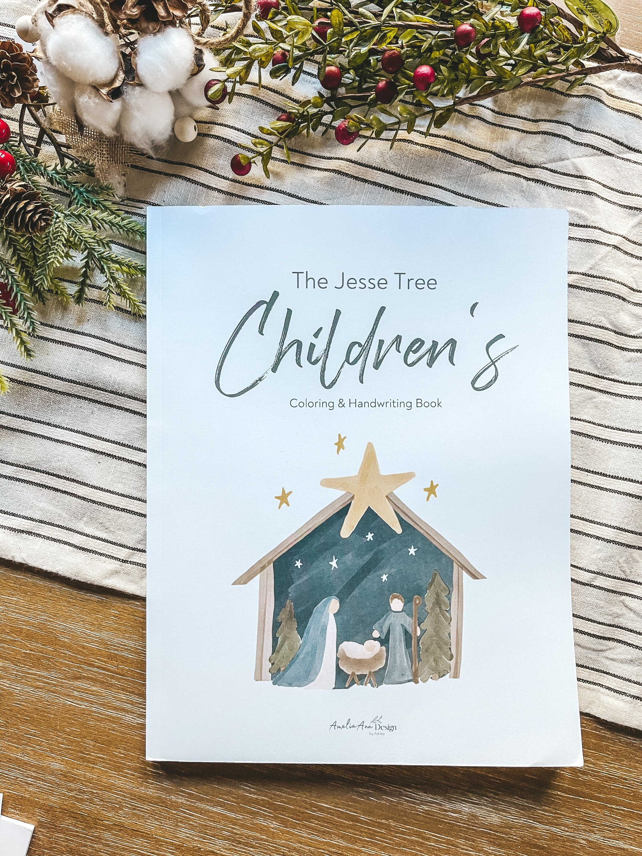 Jesus Tree Color Book The Jesse Tree Children Coloring Book - Etsy