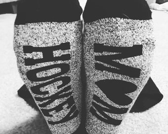 Hockey Mom Socks, Goalie Mom Socks, Don't puck with me, Hockey Gift