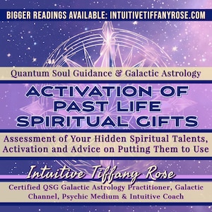 PSYCHIC ACTIVATION: Medium? Intuitive? Healer? Galactic Astrology Natal Chart Analysis Report for Spiritual Tendencies and Psychic Gifts