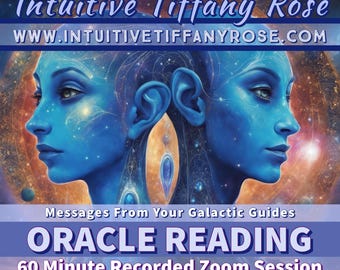 STARSEED READING: Messages from Galactic Guides LIVE (recorded) Oracle Reading, 60min Zoom, Starseed Origins, Star Groups, Galactic Channel