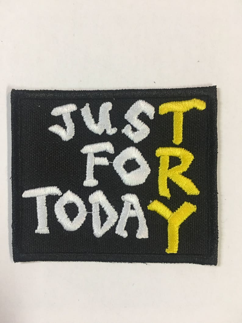 Custome Just For Today Narcotics Anonymous Alcohoics Anonymous Etsy