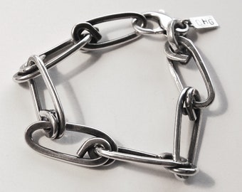 Heavy Hunter Sterling Silver Chain Link Bracelet