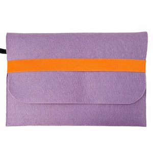 Funda de fieltro color lavanda para portátil MacBook Pro 13, 16, MacBook Air 13, funda de fieltro, funda, funda, bolsa, diseño de sobre, funda protectora acolchada