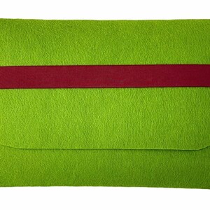 Funda de fieltro verde para portátil MacBook Pro 13, 16, MacBook Air 13, funda de fieltro, funda, funda, bolsa, diseño de sobre, funda protectora acolchada