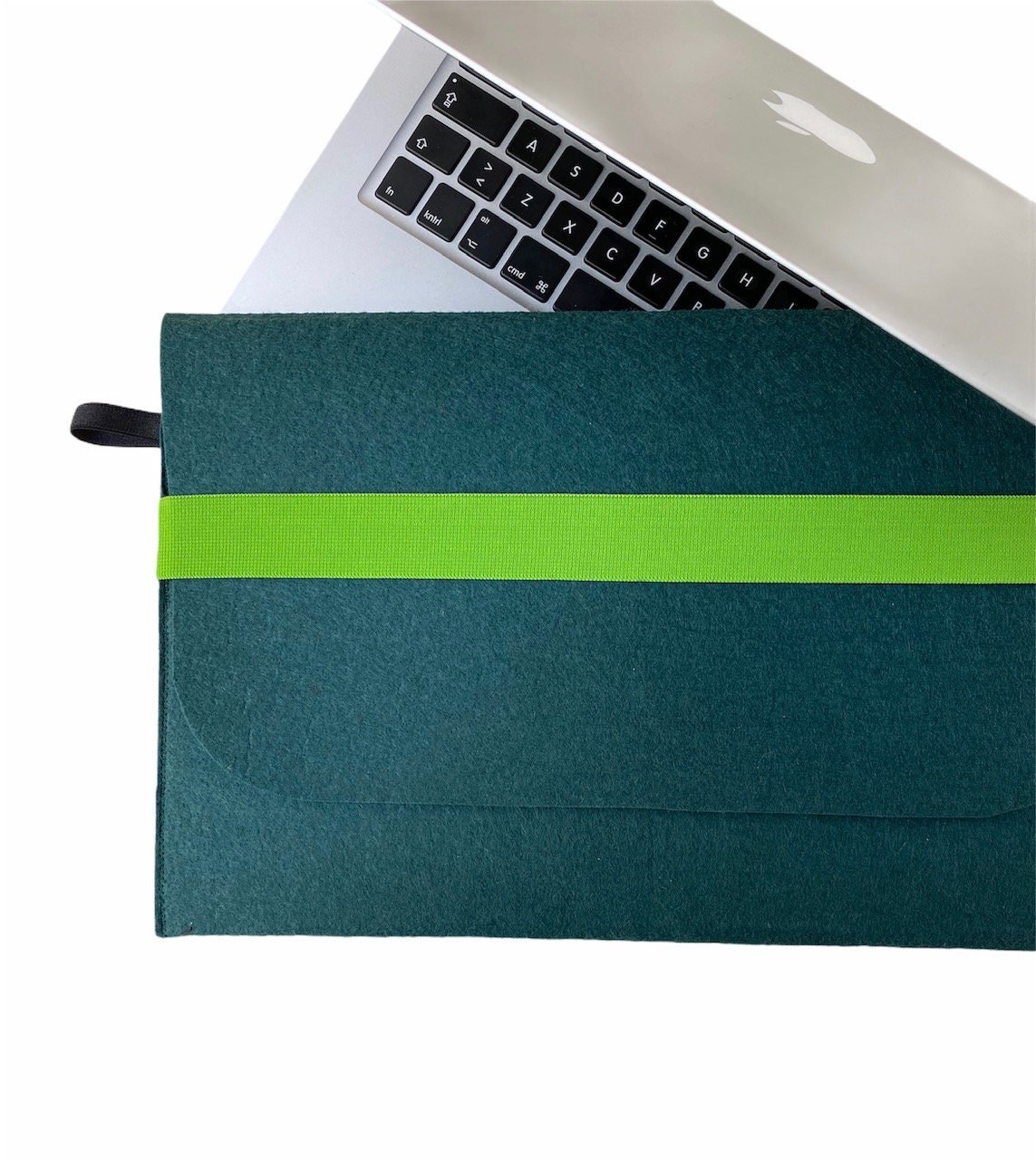 Dark Green Felt Laptop Case MacBook Pro 13 16 MacBook Air Etsy