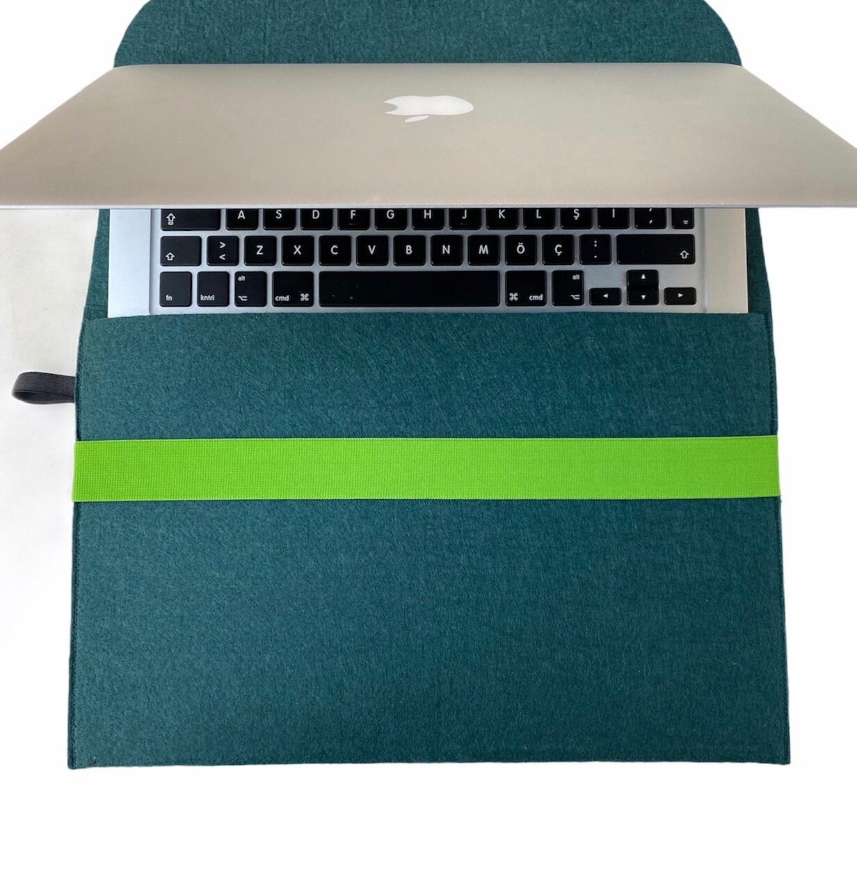 Dark Green Felt Laptop Case MacBook Pro 13 16 MacBook Air Etsy