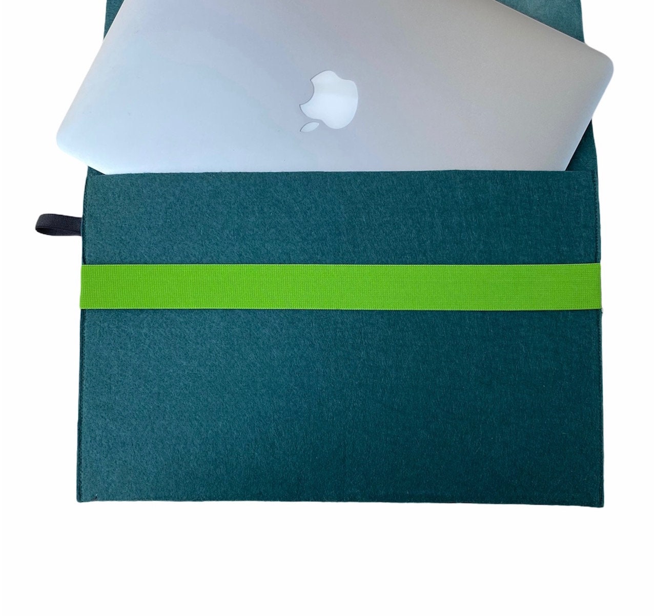 Dark Green Felt Laptop Case MacBook Pro 13 16 MacBook Air Etsy