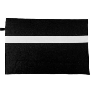 Funda de fieltro negra para portátil MacBook Pro 13, 16, MacBook Air 13, funda de fieltro, funda, funda, bolsa, diseño de sobre, funda protectora acolchada