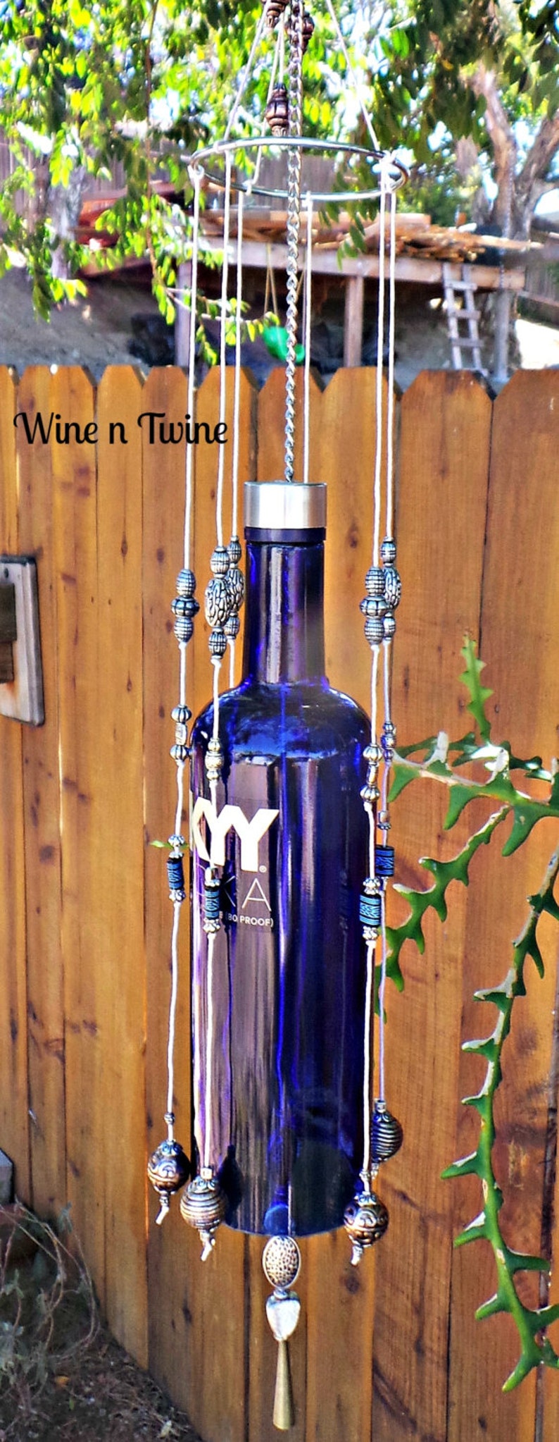 Recyclé Sky Vodka bouteille carillon Etsy