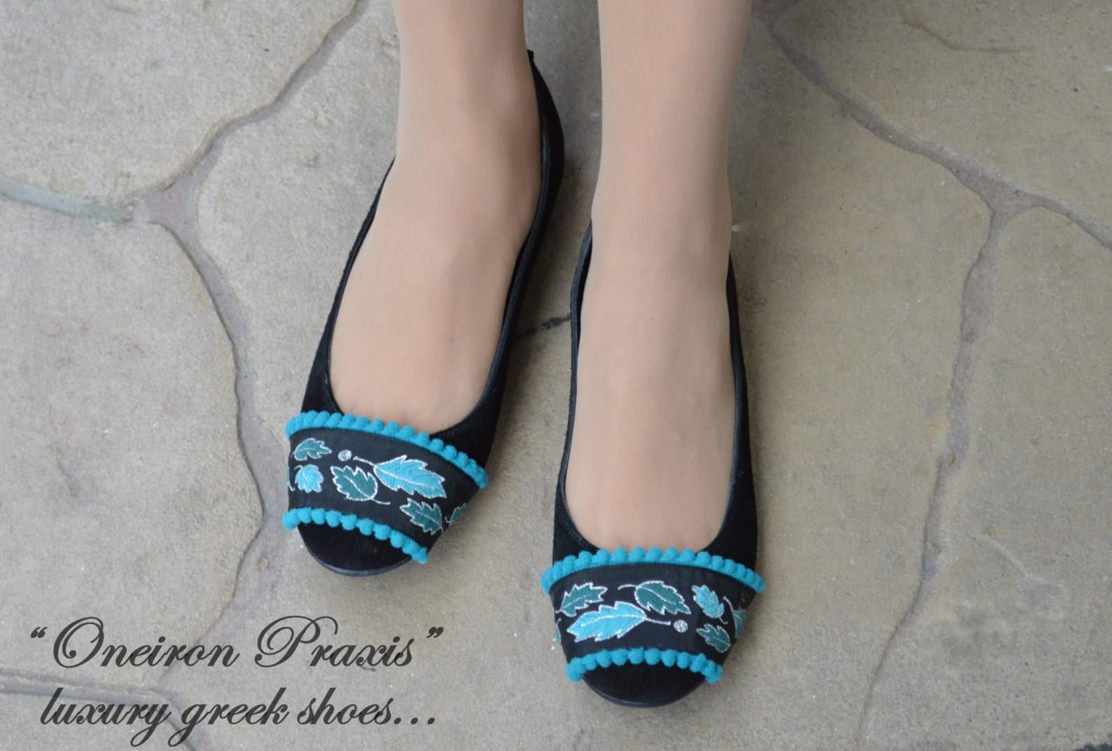 flat shoes / artistic shoes / suede ballet flats / womens shoes / black flat shoes / ballet shoes / black suede shoes