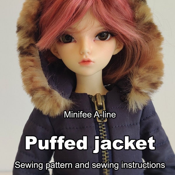 Minifee A-line Doll puffed jacket sewing pattern - PDF with instructions